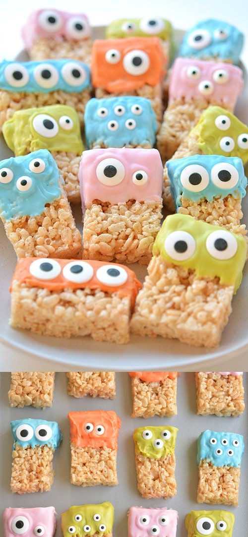 Rice Krispie Treat Monsters