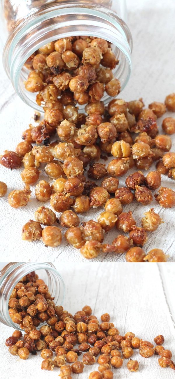 Roasted Garlic, Herb & Parmesan Chickpeas