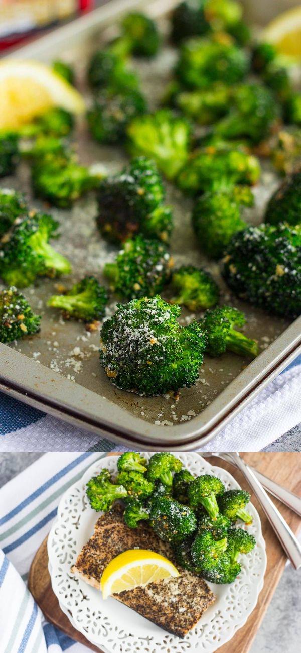 Roasted Garlic Parmesan Broccoli