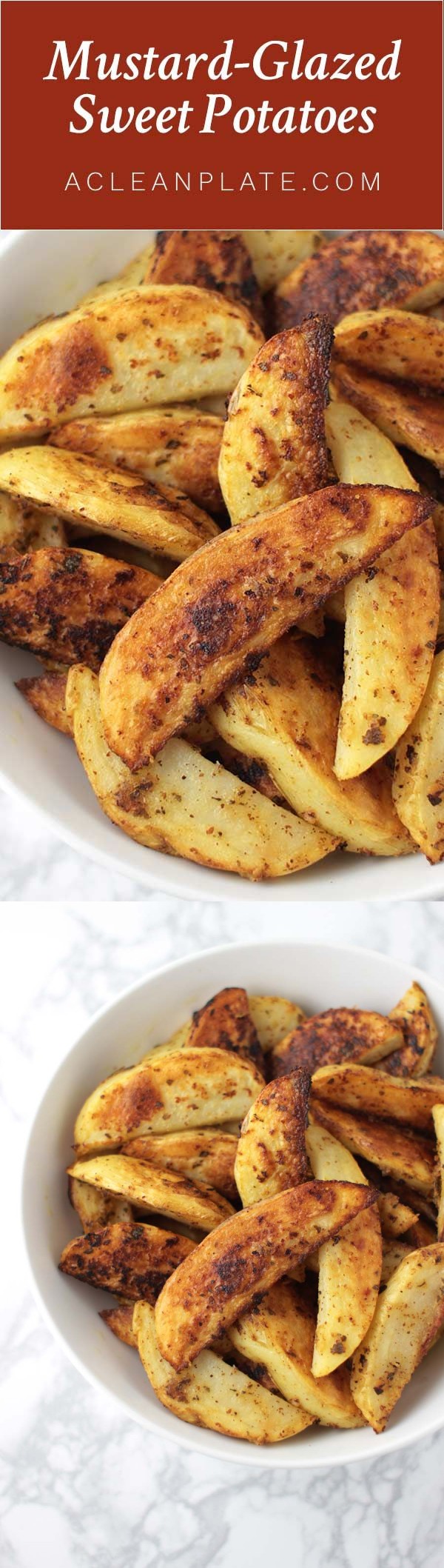 Roasted Mustard-Glazed Sweet Potatoes