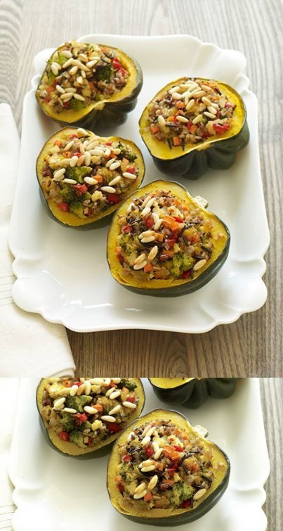 Roasted Stuffed Winter Squash