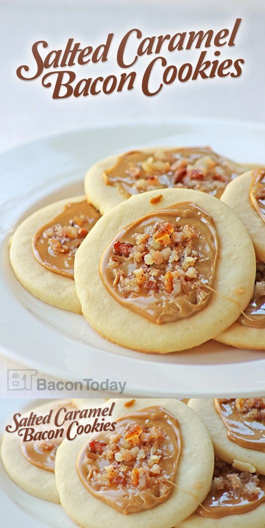 Salted Caramel Bacon Cookies