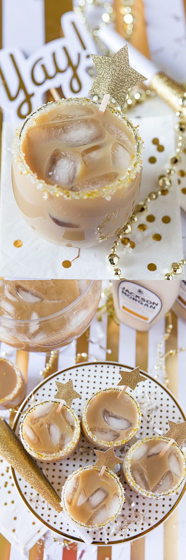 Salted Caramel Iced Coffee Cocktail