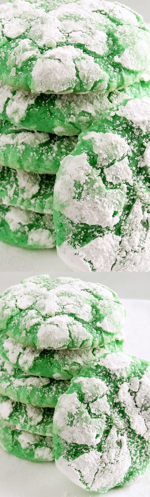 Shamrock Gooey Butter Cookies – Best Ever (from scratch!