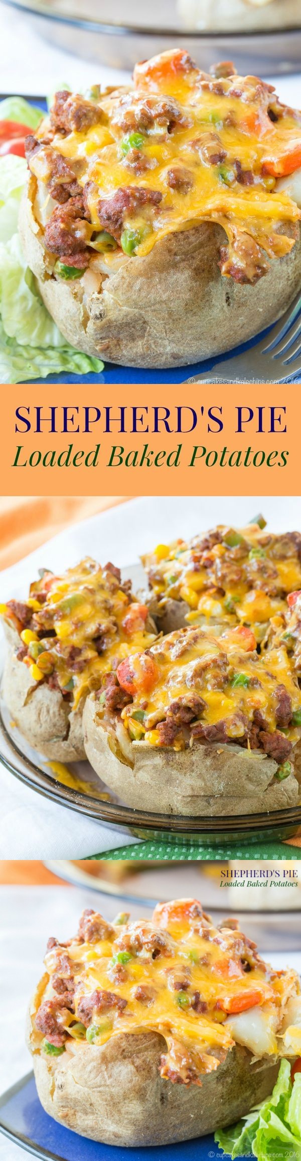 Shepherd's Pie Loaded Baked Potatoes