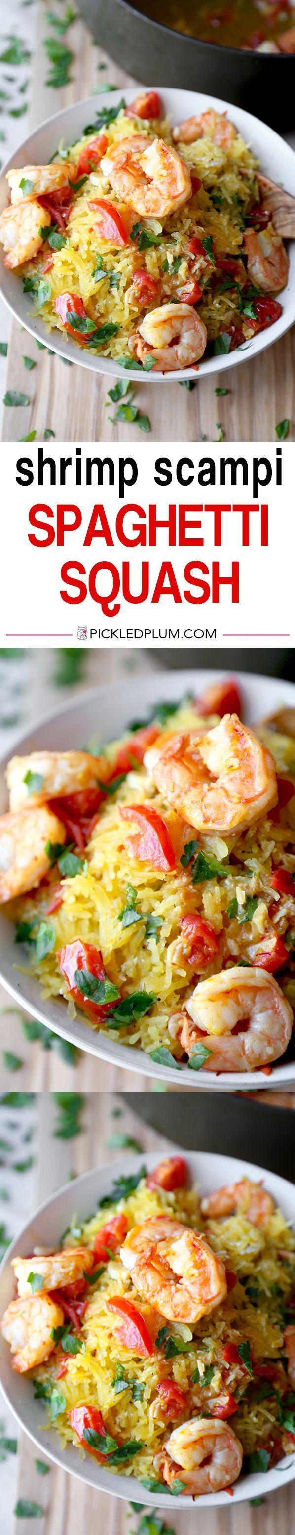 Shrimp Scampi Spaghetti Squash