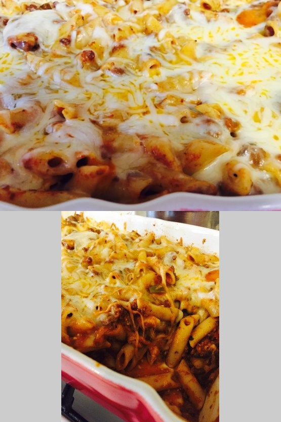 Simple Baked Mostaccioli