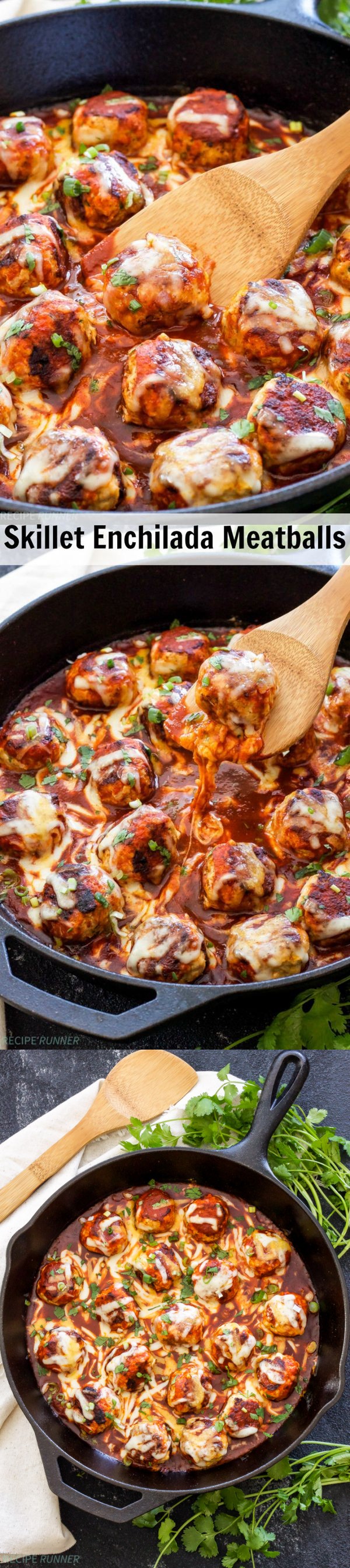 Skillet Enchilada Meatballs