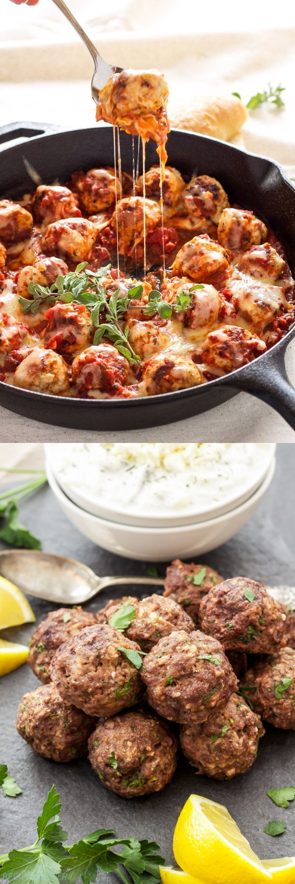 Skillet Meatballs in Marinara Sauce