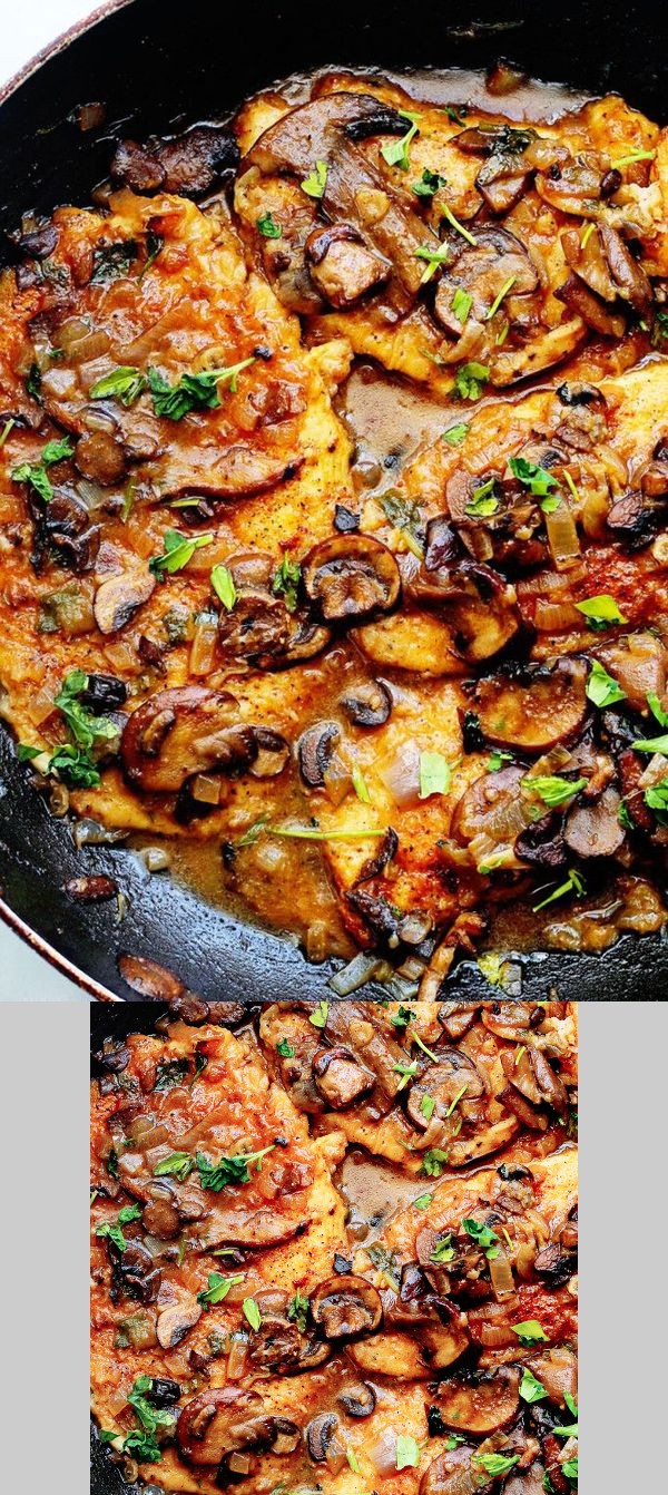 Skinny Chicken Marsala (Healthy Chicken Marsala