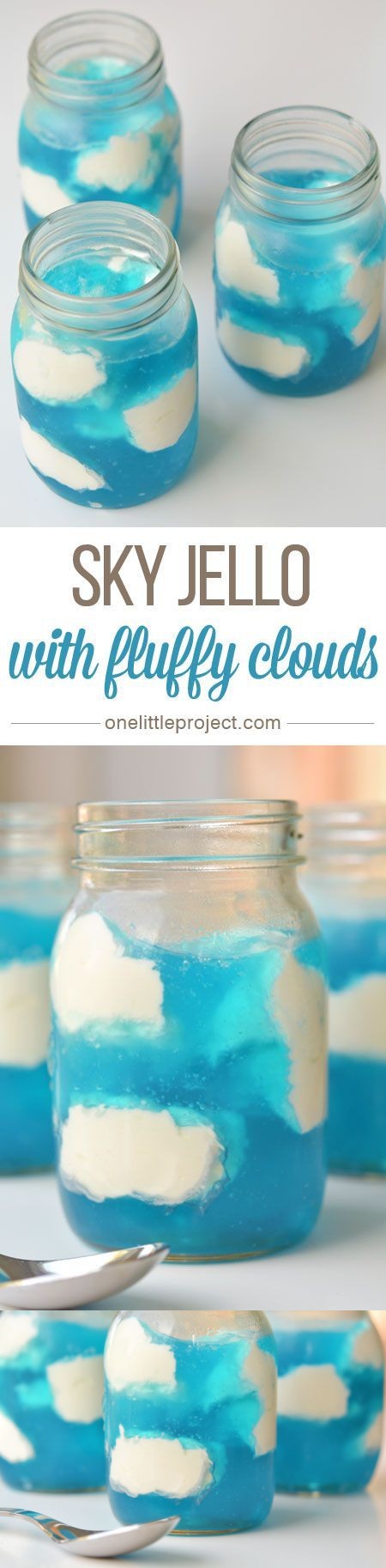 Sky Jello with Fluffy Clouds