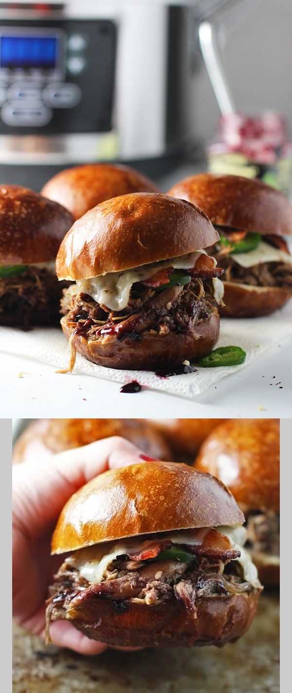 Slow-Cooker Blackberry and Jalapeño Chicken Sandwiches