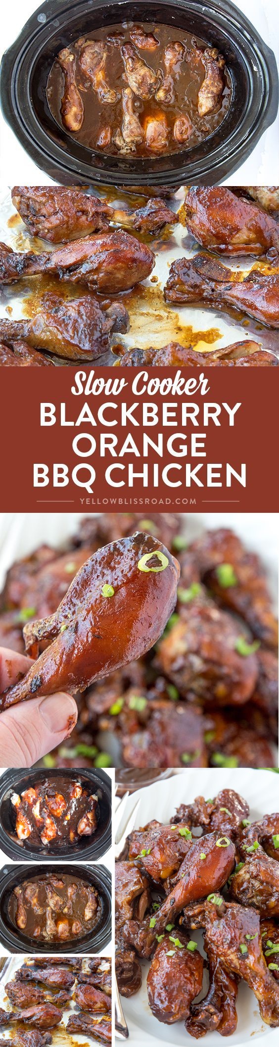 Slow Cooker Blackberry Orange Barbecue Chicken