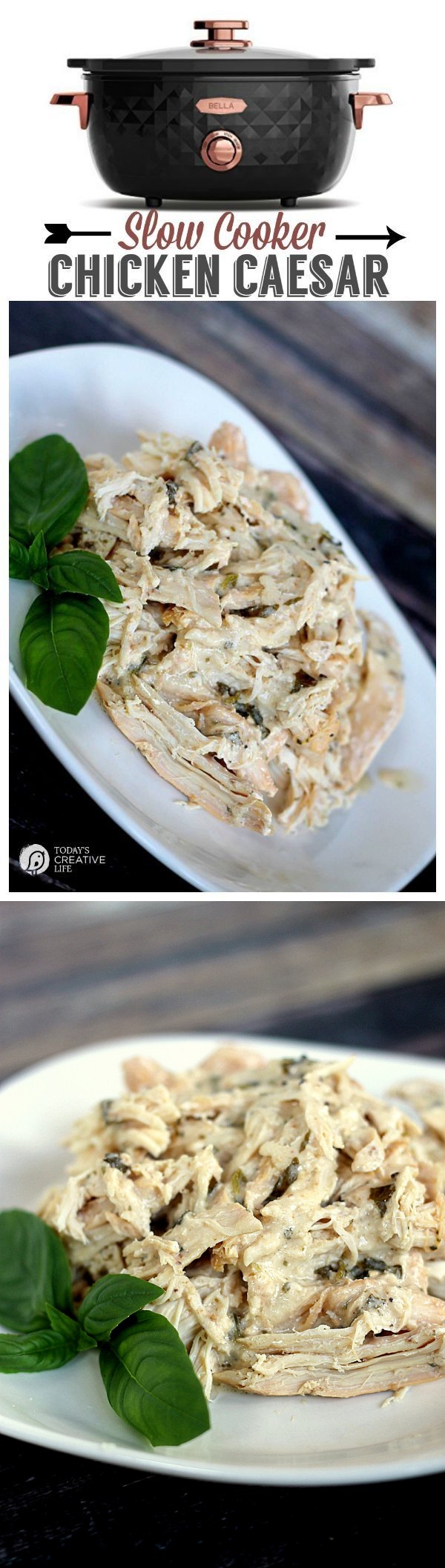 Slow Cooker Caesar Chicken