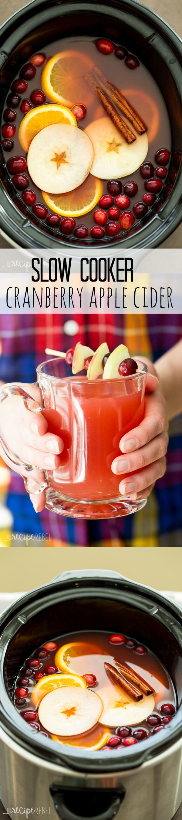 Slow Cooker Cranberry Apple Cider