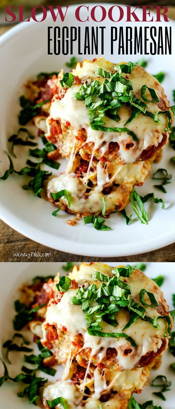 Slow Cooker Eggplant Parmesan