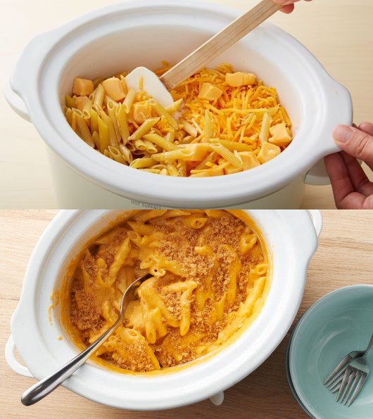 Slow-Cooker Extra-Cheesy Macaroni and Cheese