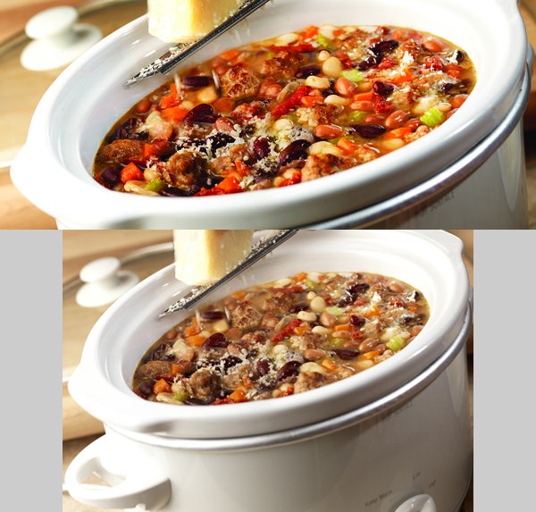 Slow Cooker Hearty Mixed Bean Stew with Sausage