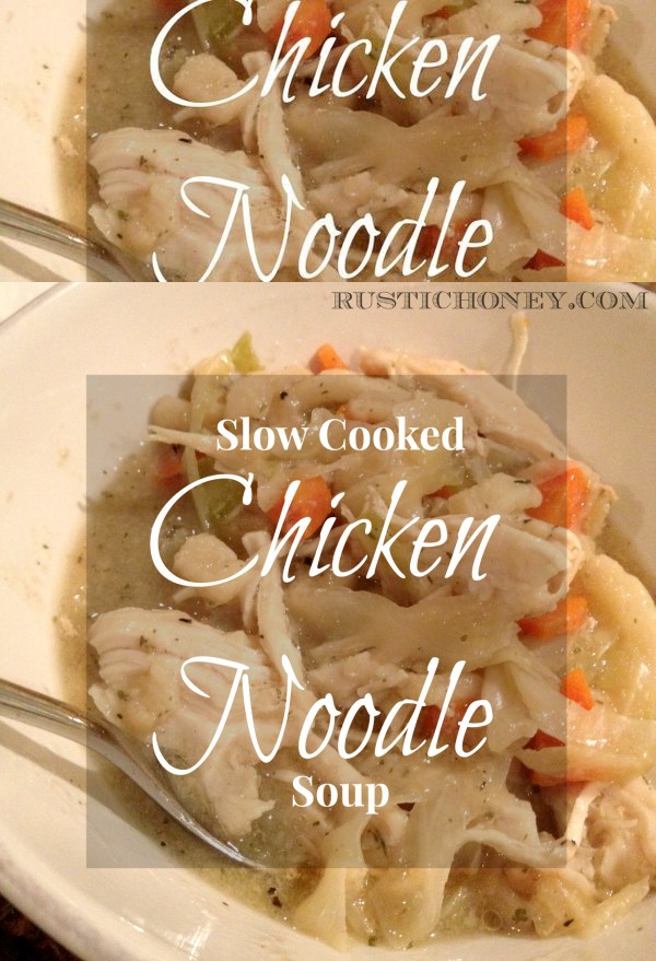 Slow Cooker Homestyle Chicken Noodle Soup