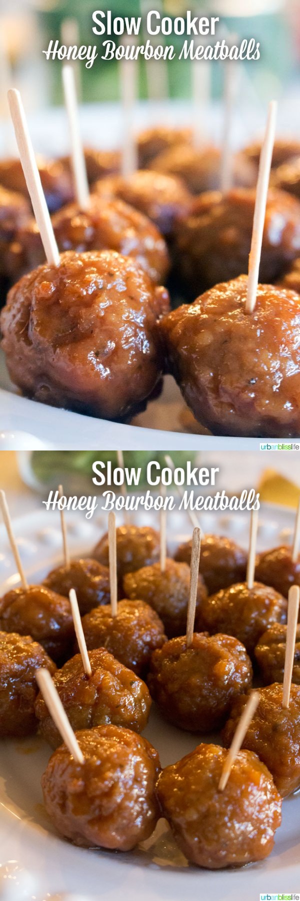 Slow Cooker Honey Bourbon Meatballs