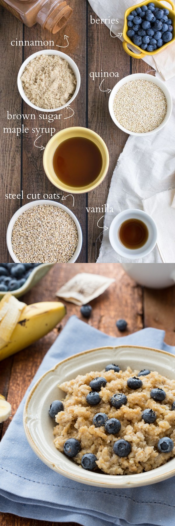 Slow Cooker Overnight Quinoa and Oats