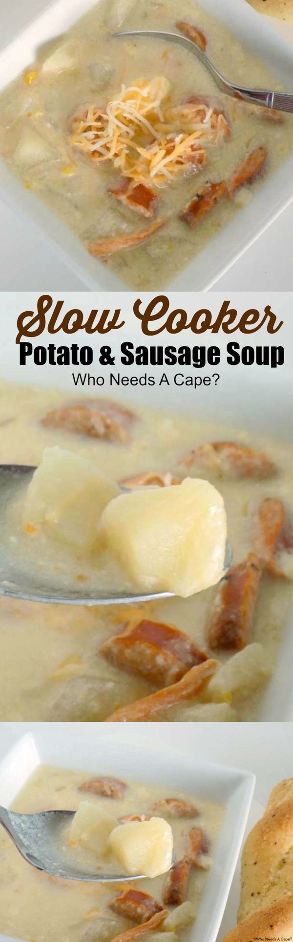 Slow Cooker Potato & Sausage Soup