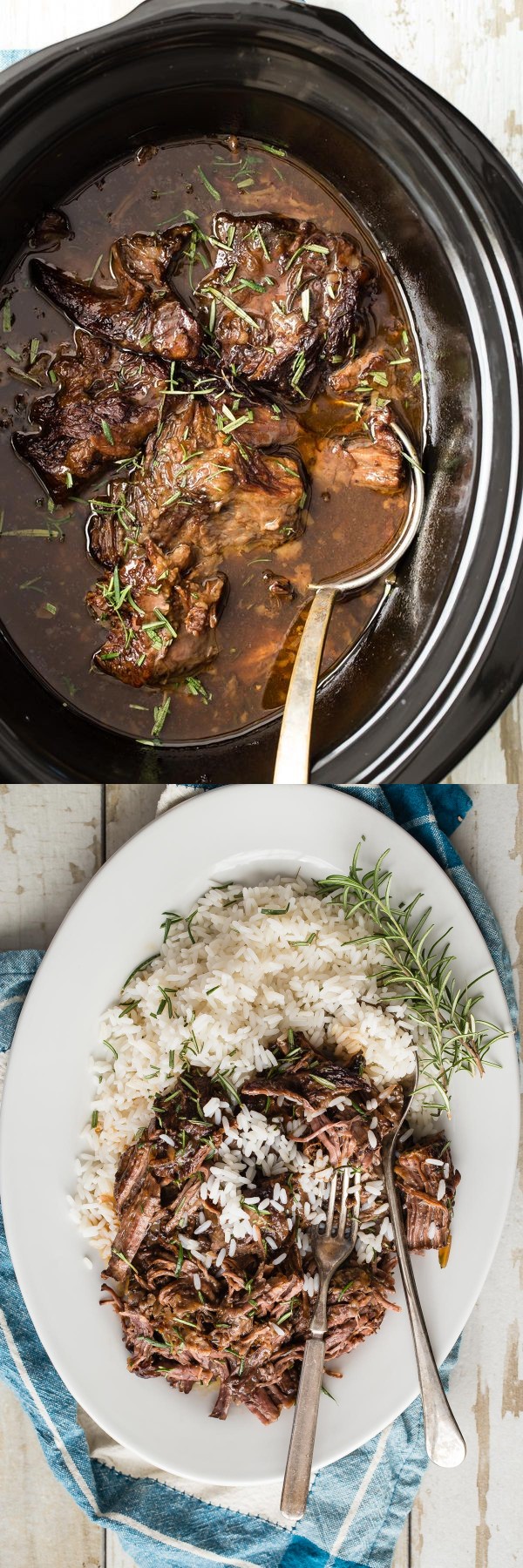 Slow Cooker Shredded Orange Beef