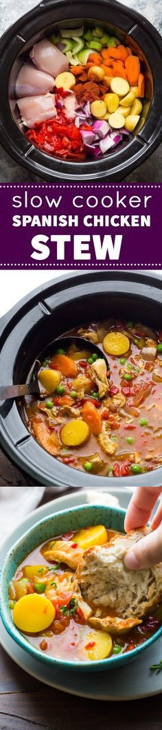 Slow Cooker Spanish Chicken Stew