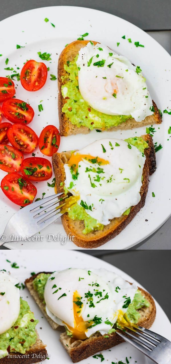 Smashed Avocado Poached Egg Toast