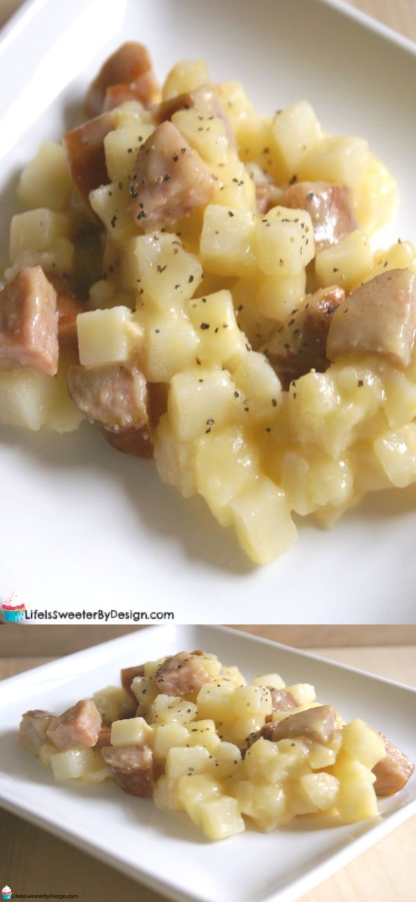 Smoked Sausage and Potato Casserole in the Crock Pot