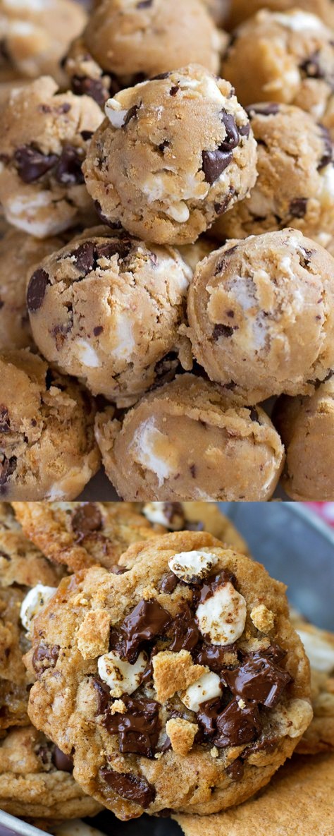 S'mores Chocolate Chip Cookies