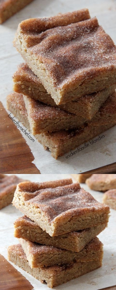 Snickerdoodle Blondie Bars