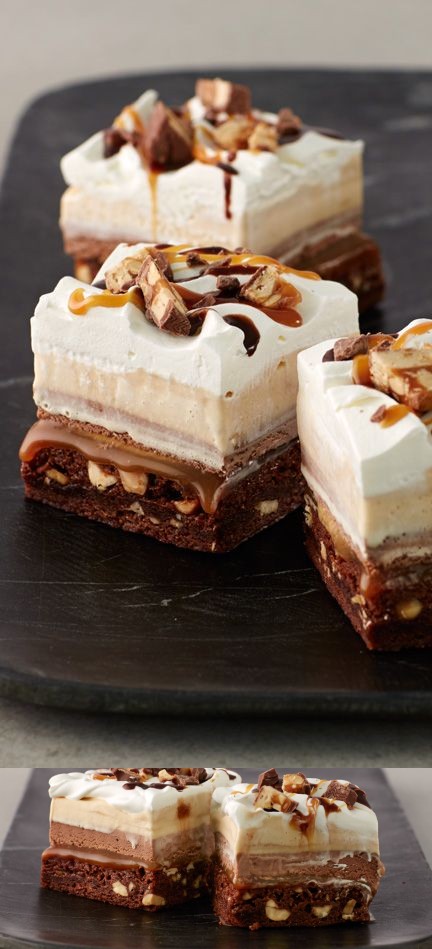 Snickers™ Ice Cream Cake Bars