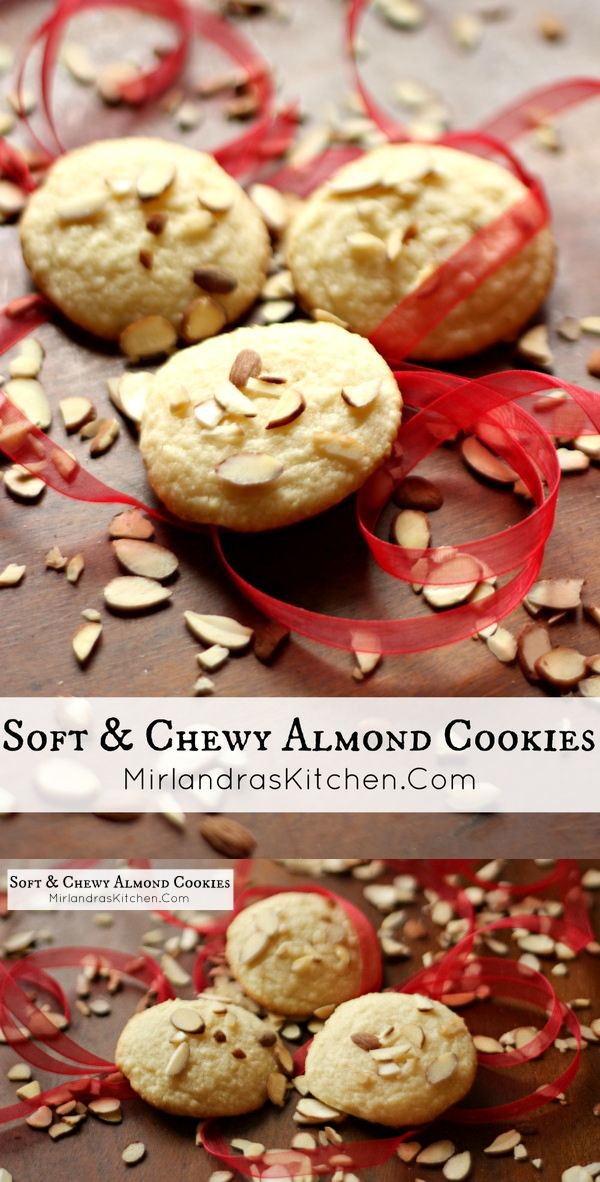 Soft & Chewy Almond Cookies