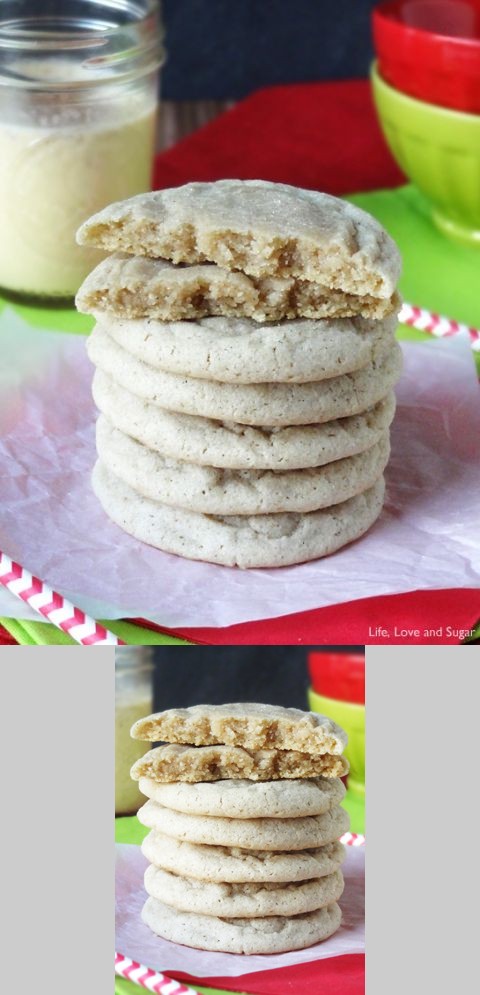 Soft and Chewy Eggnog Cookies