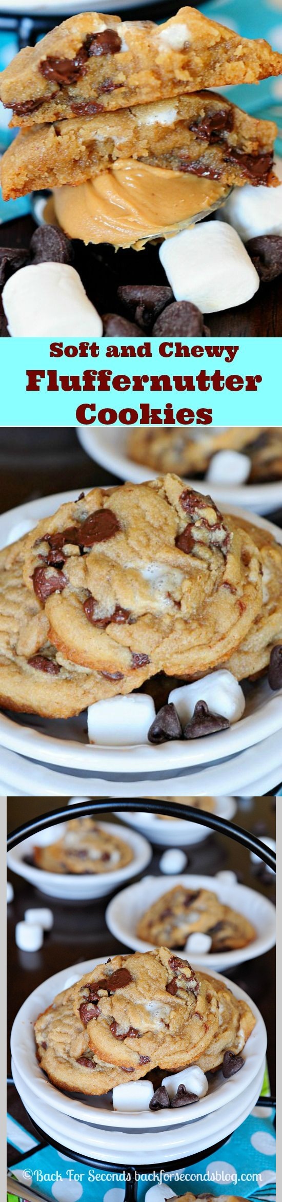 Soft and Chewy Fluffernutter Cookies