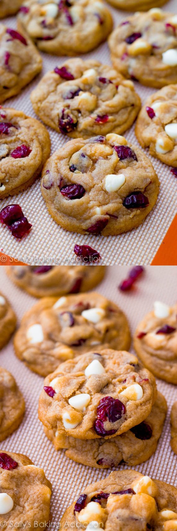 Soft-Baked White Chocolate Cranberry Cookies
