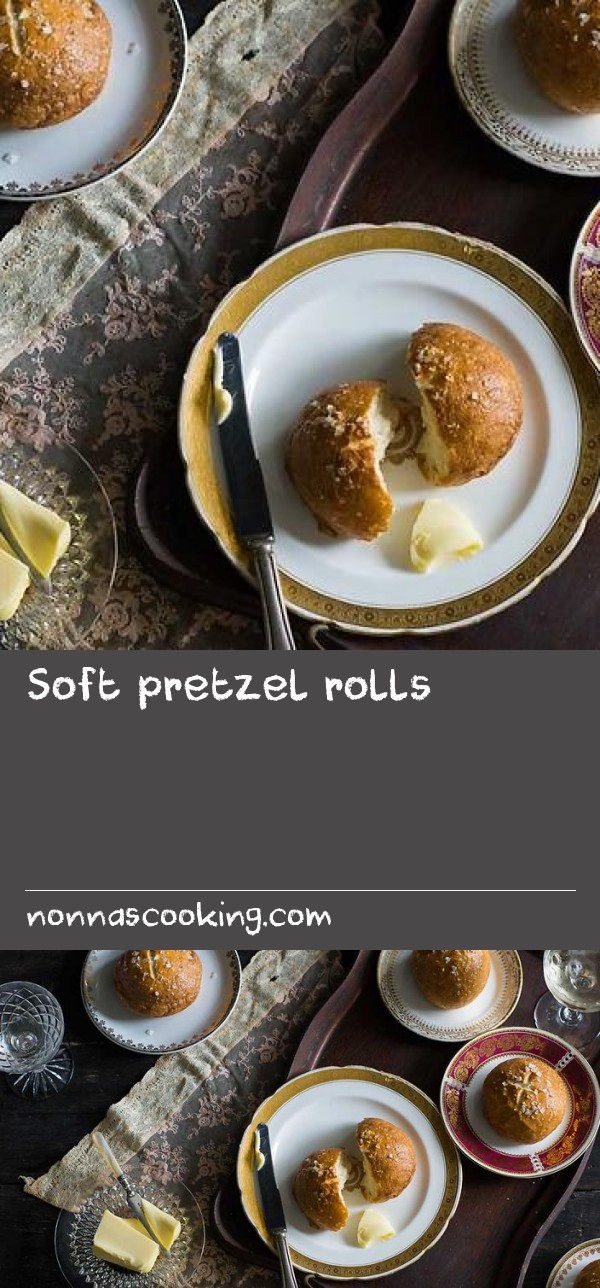 Soft pretzel rolls