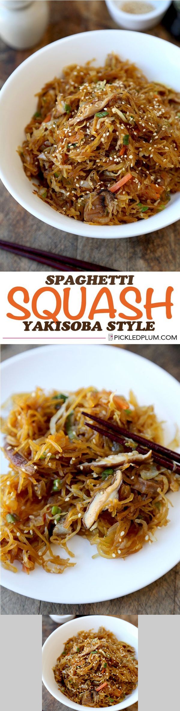 Spaghetti Squash Yakisoba Style