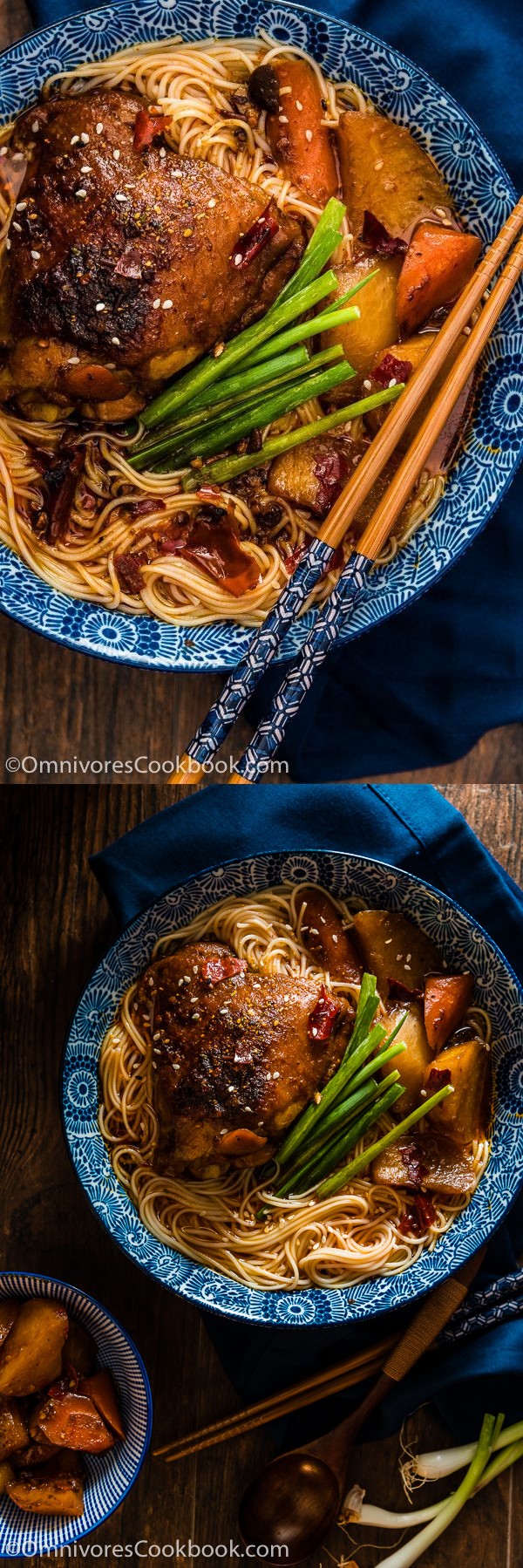 Spicy Chicken Noodle Soup (黄焖鸡面