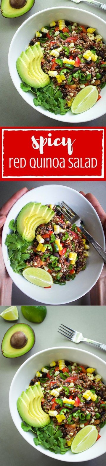 Spicy Red Quinoa Salad