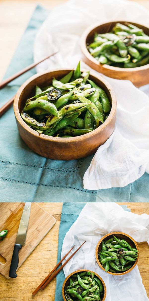 Spicy Toasted Edamame