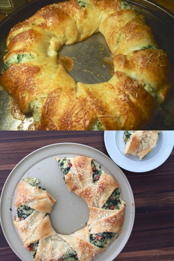 Spinach and Artichoke Wreath(Pampered Chef Copycat