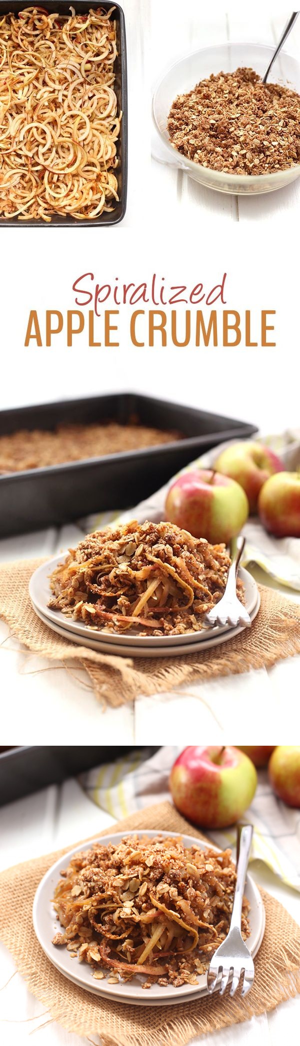 Spiralized Apple Crumble