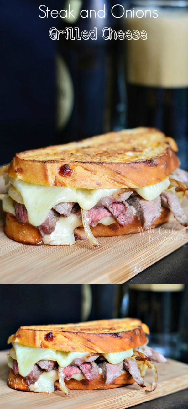 Steak & Onion Grilled Cheese