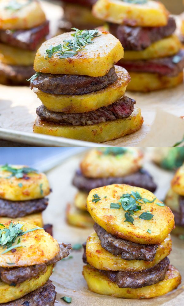 Steak and Potato Stacks