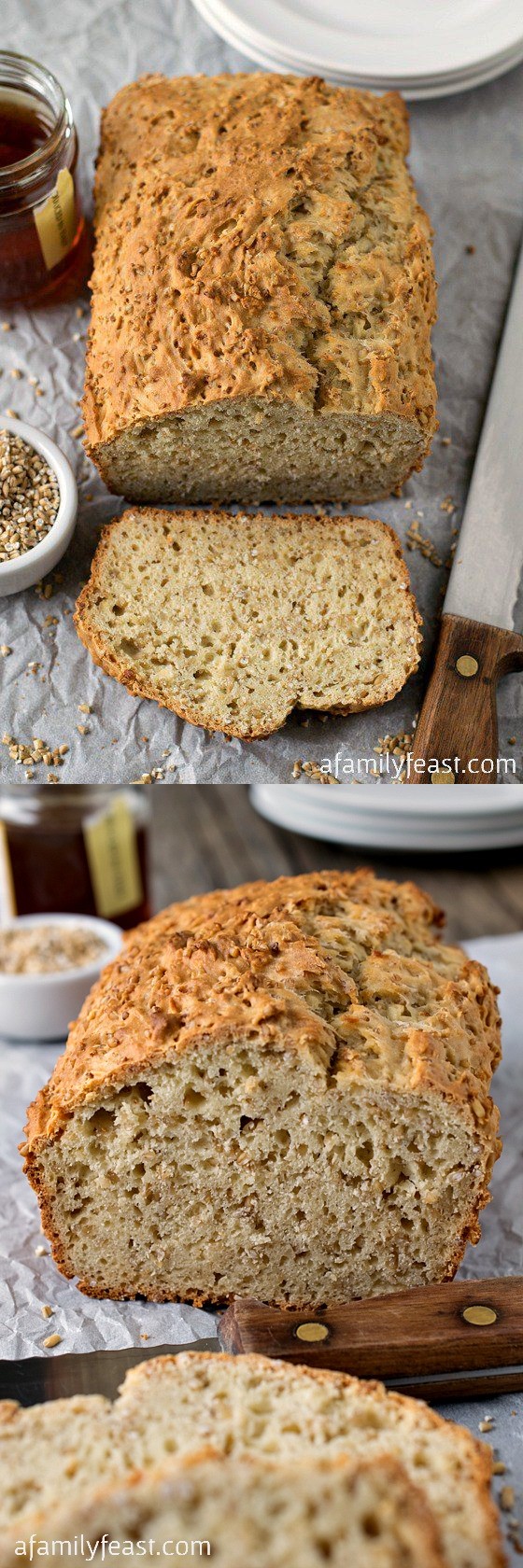 Steel Cut Oatmeal Honey Bread