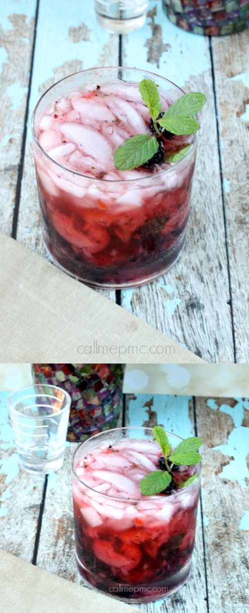 Strawberry Blackberry Vodka Mojito