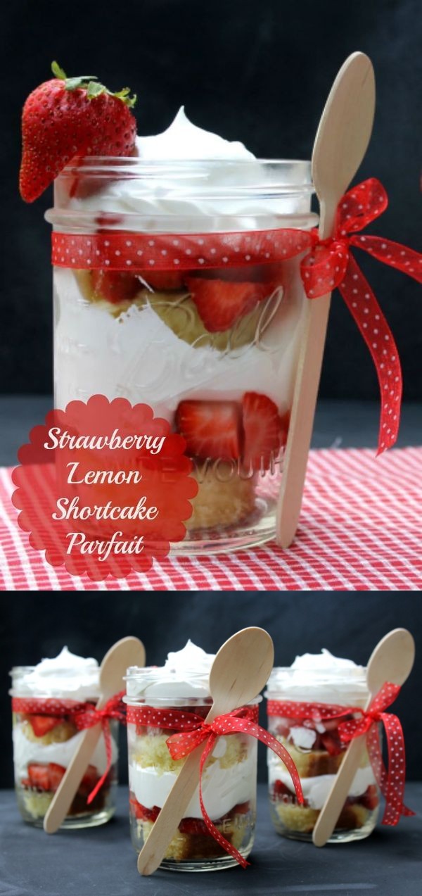 Strawberry Lemon Shortcake Parfait