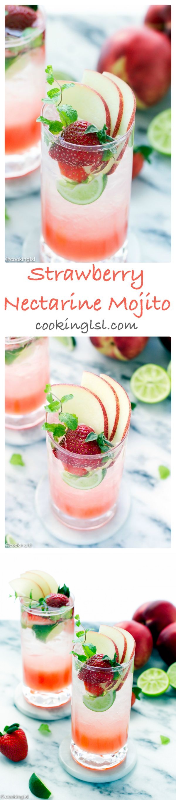 Strawberry Nectarine Mojito